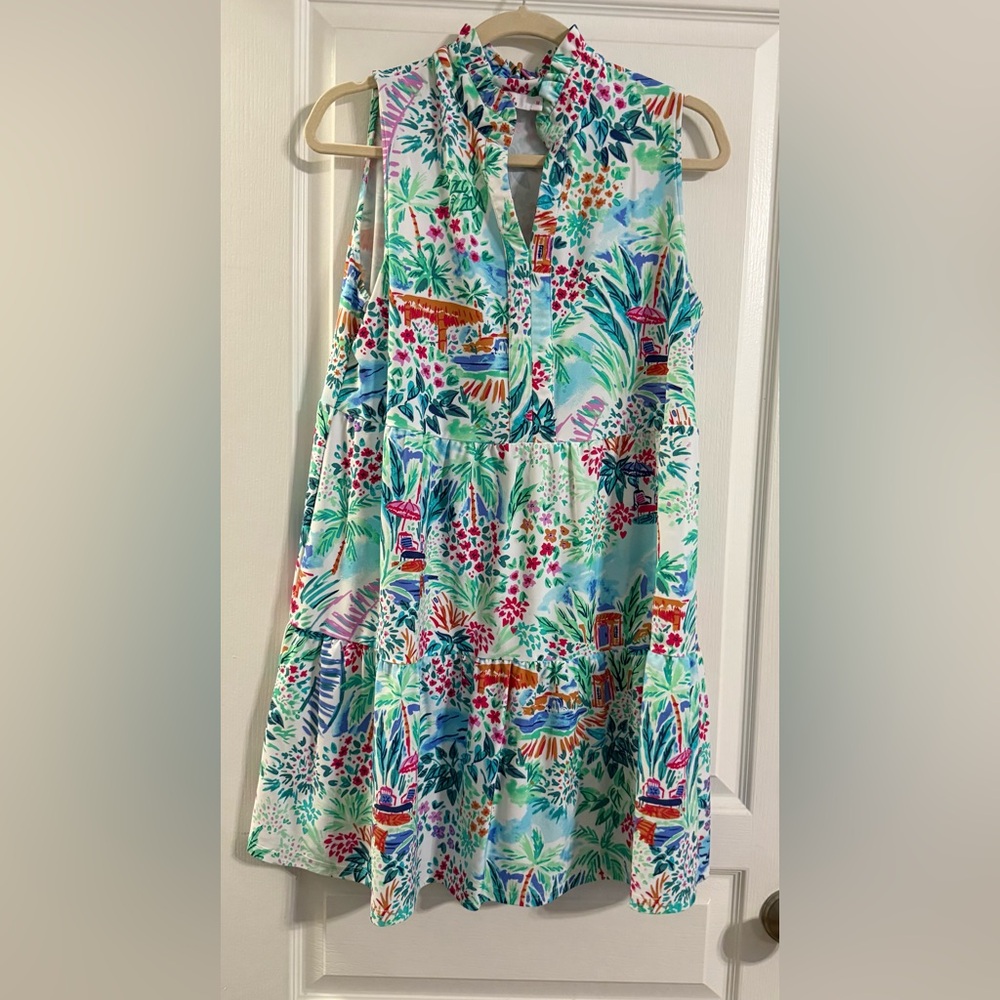 Aryeh Colorful Jungle Print Dress size M